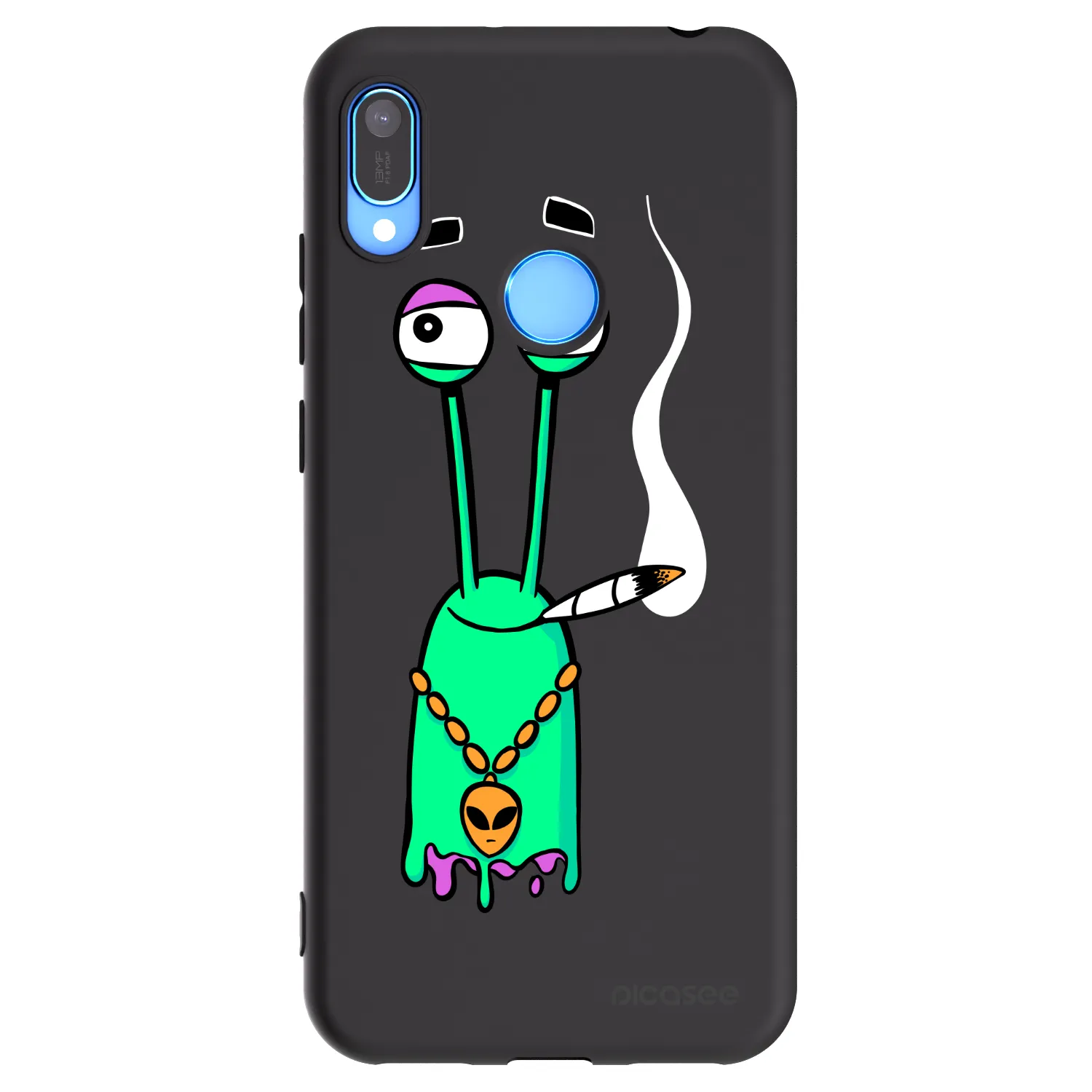 Picasee silikonový černý obal pro Huawei Y6 2019 - Earth - Sám doma