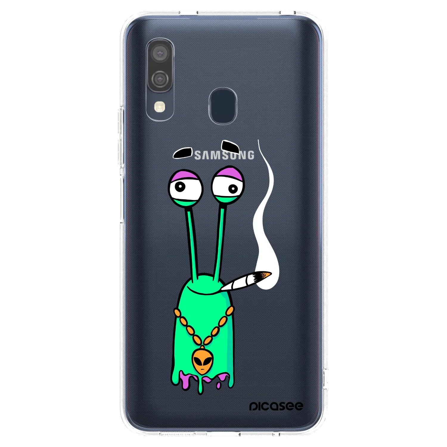 Picasee silikonový průhledný obal pro Samsung Galaxy A40 A405F - Earth - Sám doma