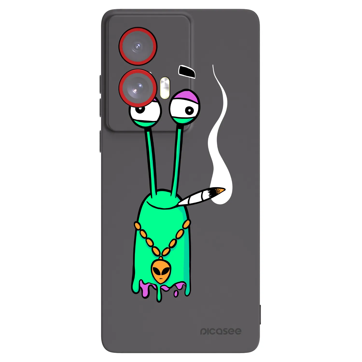 Picasee silikonový černý obal pro Motorola Edge 50 Fusion - Earth - Sám doma