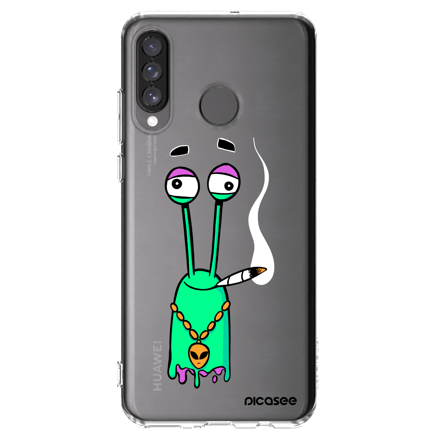 Picasee silikonový průhledný obal pro Huawei P30 Lite - Earth - Sám doma