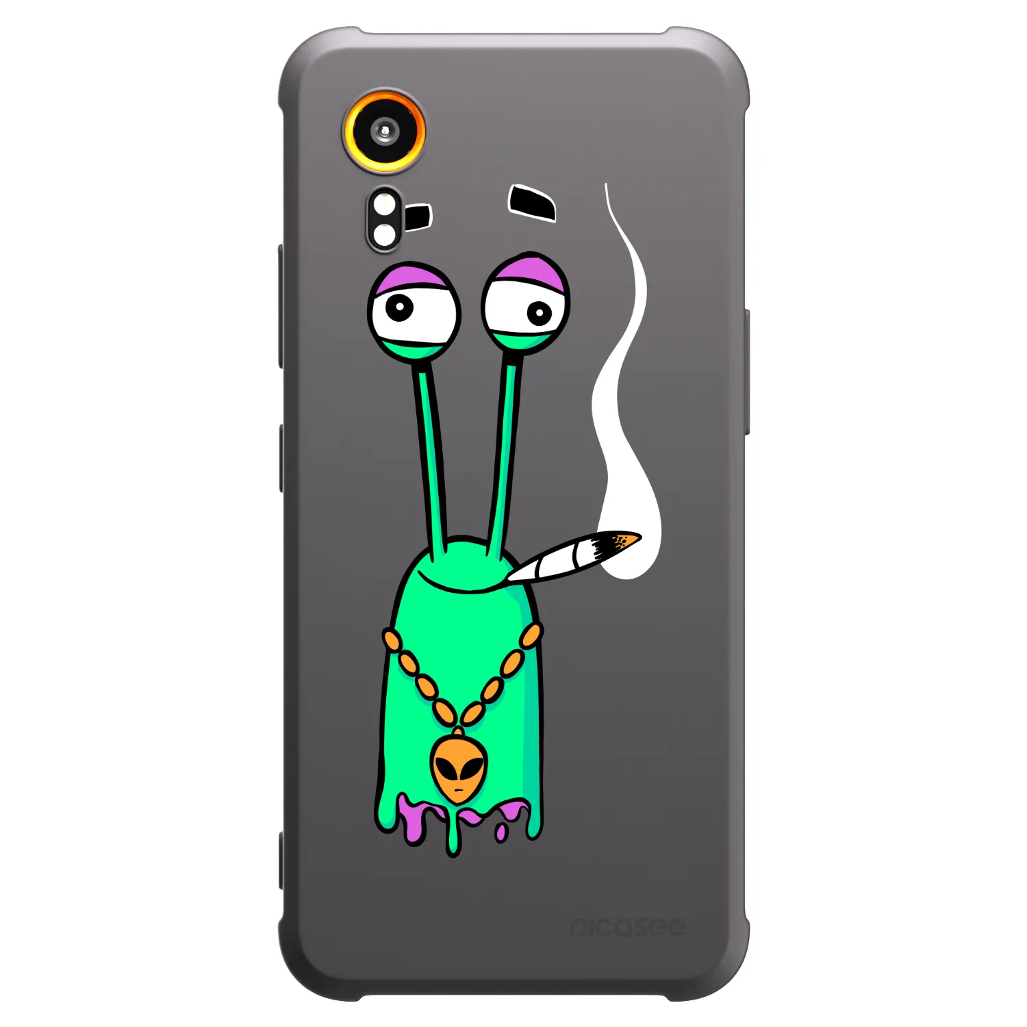 Picasee silikonový černý obal pro Samsung Galaxy Xcover 7 - Earth - Sám doma