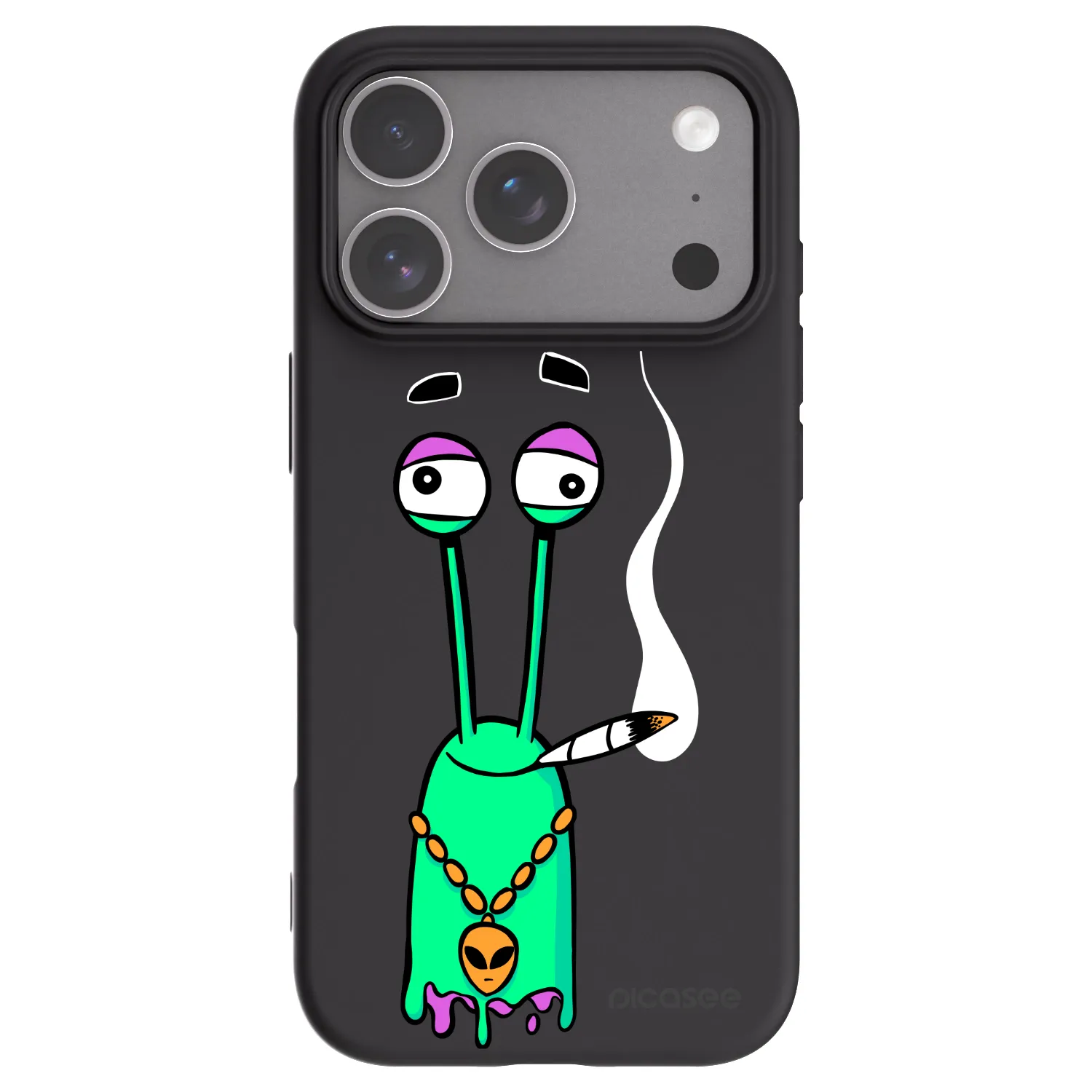 Picasee silikonový černý obal pro Apple iPhone 18 Pro - Earth - Sám doma