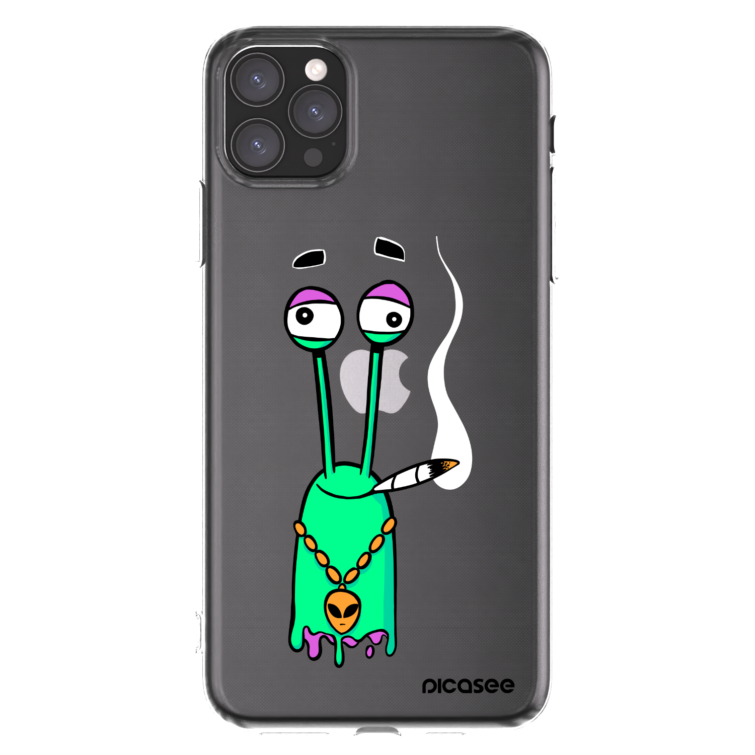 Picasee silikonový průhledný obal pro Apple iPhone 11 Pro Max - Earth - Sám doma