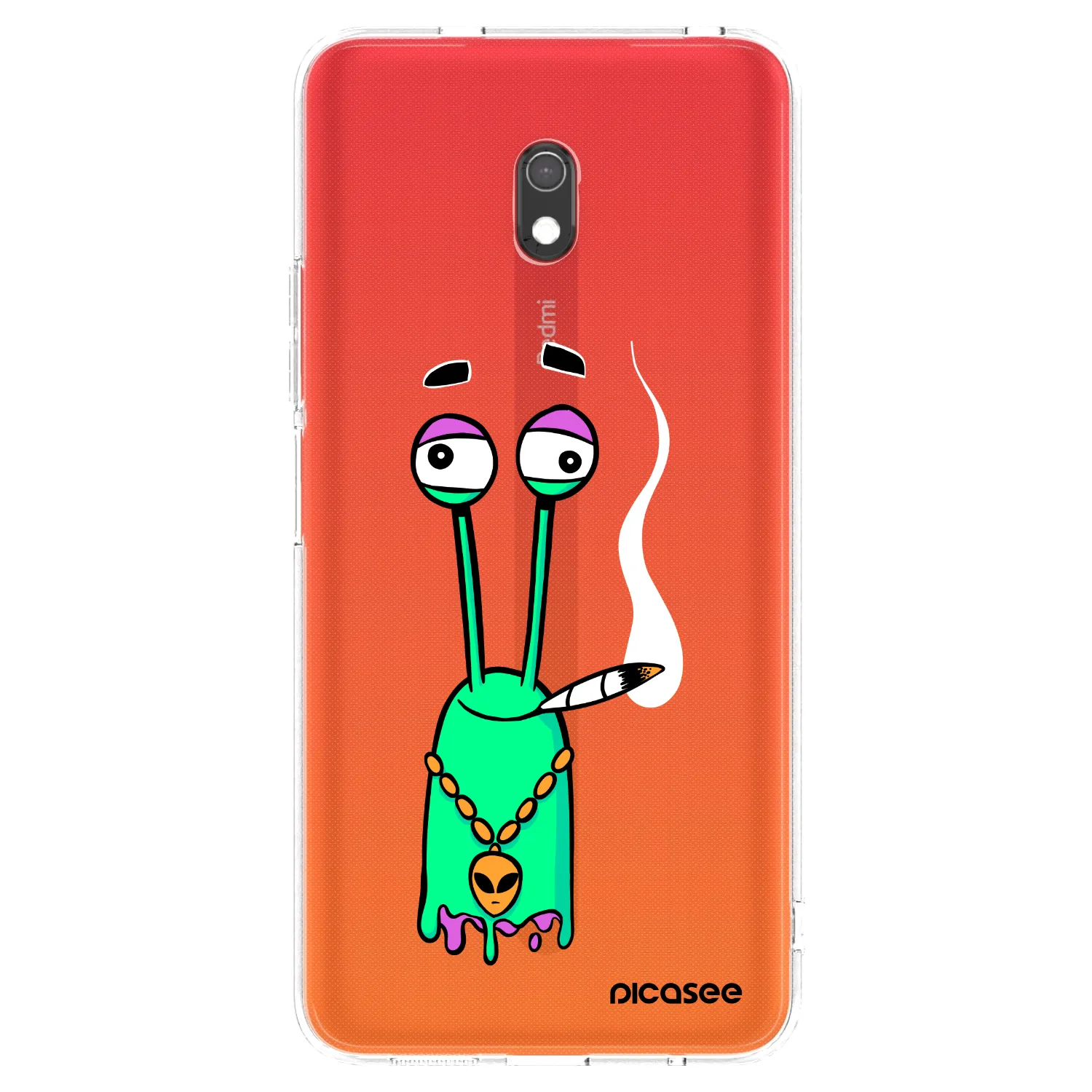 Picasee silikonový průhledný obal pro Xiaomi Redmi 8A - Earth - Sám doma