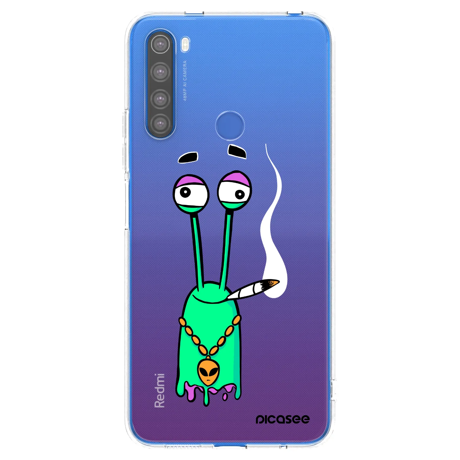 Picasee silikonový průhledný obal pro Xiaomi Redmi Note 8T - Earth - Sám doma