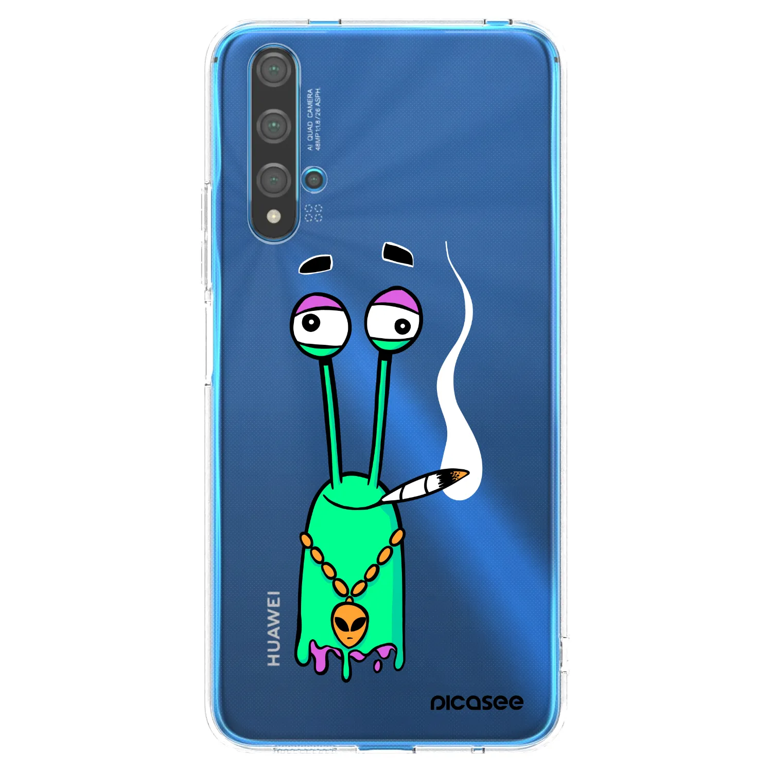 Picasee silikonový průhledný obal pro Huawei Nova 5T - Earth - Sám doma