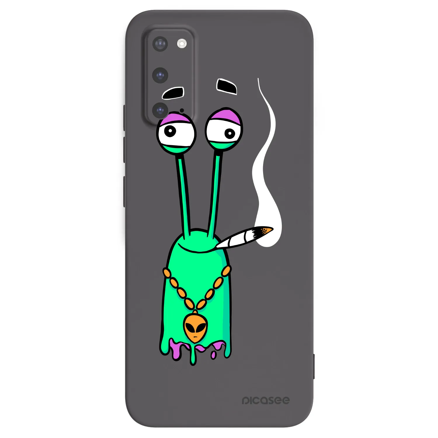 Picasee silikonový černý obal pro Samsung Galaxy S20 G980F - Earth - Sám doma