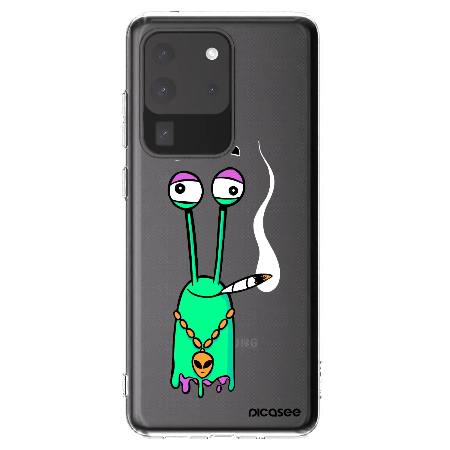 Picasee silikonový průhledný obal pro Samsung Galaxy S20 Ultra 5G G988F - Earth - Sám doma