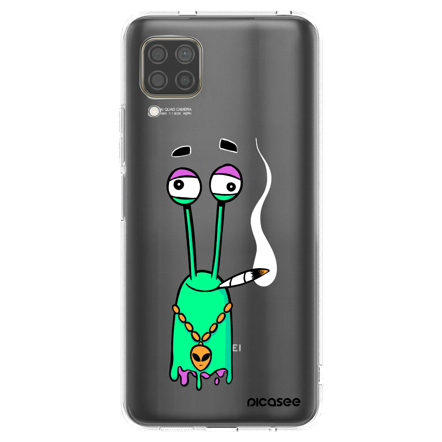 Picasee silikonový průhledný obal pro Huawei P40 Lite - Earth - Sám doma