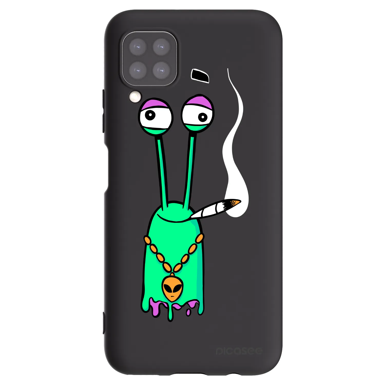 Picasee silikonový černý obal pro Huawei P40 Lite - Earth - Sám doma