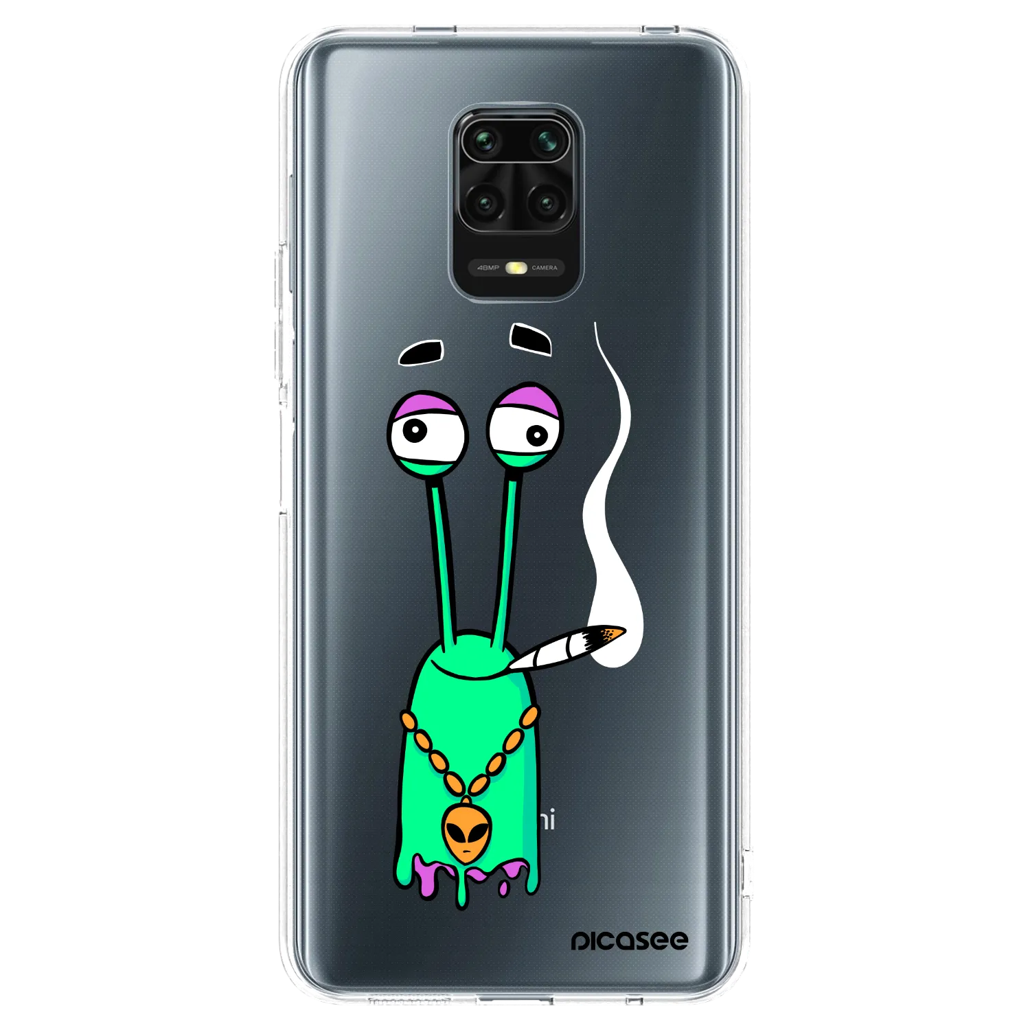 Picasee silikonový průhledný obal pro Xiaomi Redmi Note 9 Pro - Earth - Sám doma