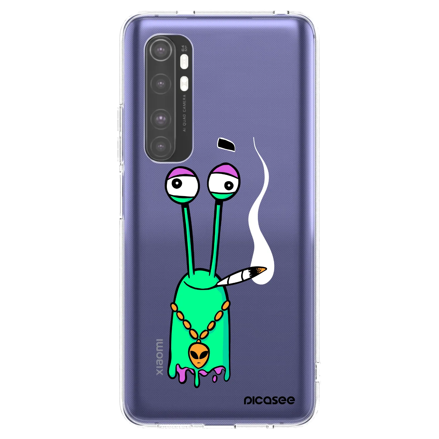 Picasee silikonový průhledný obal pro Xiaomi Mi Note 10 Lite - Earth - Sám doma
