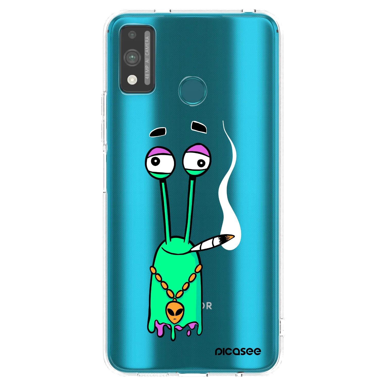 Picasee silikonový průhledný obal pro Honor 9X Lite - Earth - Sám doma