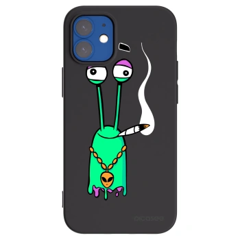 Picasee silikonový černý obal pro Apple iPhone 12 mini - Earth - Sám doma