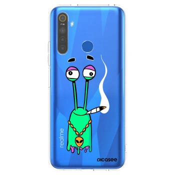 Picasee silikonový průhledný obal pro Realme 5 - Earth - Sám doma