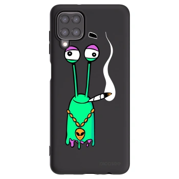 Picasee silikonový černý obal pro Samsung Galaxy A12 A125F - Earth - Sám doma