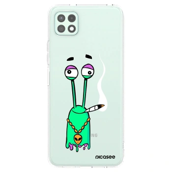 Picasee silikonový průhledný obal pro Samsung Galaxy A22 A226B 5G - Earth - Sám doma