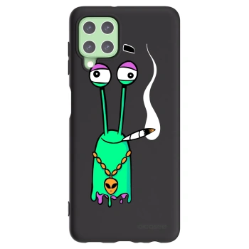 Picasee silikonový černý obal pro Samsung Galaxy A22 A225F 4G - Earth - Sám doma