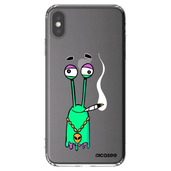 Picasee silikonový průhledný obal pro Apple iPhone XS Max - Earth - Sám doma