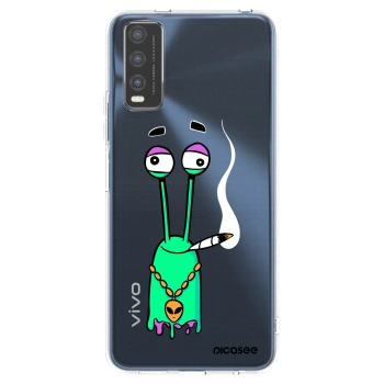 Picasee silikonový průhledný obal pro Vivo Y20s - Earth - Sám doma