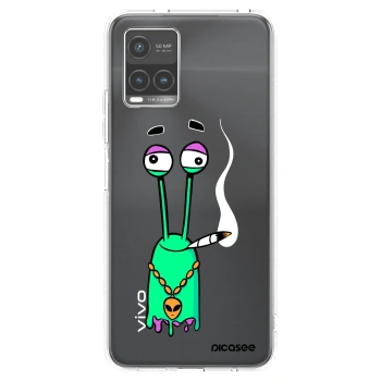 Picasee silikonový průhledný obal pro Vivo Y33s - Earth - Sám doma