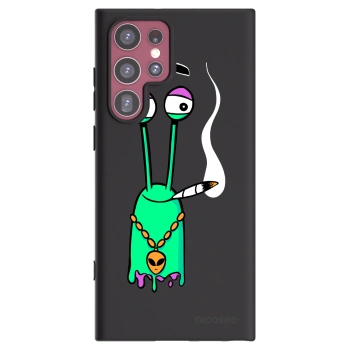 Picasee silikonový černý obal pro Samsung Galaxy S22 Ultra 5G - Earth - Sám doma