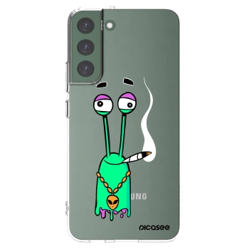 Picasee silikonový průhledný obal pro Samsung Galaxy S22+ 5G - Earth - Sám doma