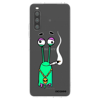 Picasee silikonový průhledný obal pro Sony Xperia 10 IV 5G - Earth - Sám doma