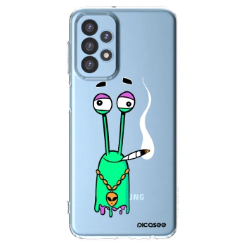 Picasee silikonový průhledný obal pro Samsung Galaxy A23 A235F 4G - Earth - Sám doma