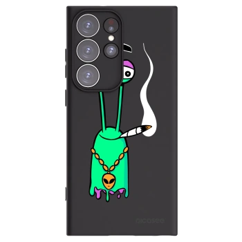 Picasee silikonový černý obal pro Samsung Galaxy S23 Ultra 5G - Earth - Sám doma