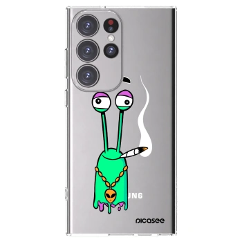 Picasee silikonový průhledný obal pro Samsung Galaxy S23 Ultra 5G - Earth - Sám doma