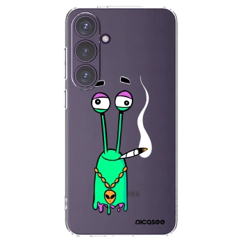 Picasee silikonový průhledný obal pro Samsung Galaxy S24+ S926B 5G - Earth - Sám doma
