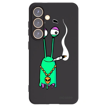 Picasee silikonový černý obal pro Samsung Galaxy S24 S921B 5G - Earth - Sám doma