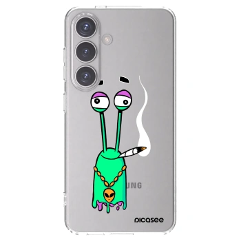 Picasee silikonový průhledný obal pro Samsung Galaxy S24 S921B 5G - Earth - Sám doma