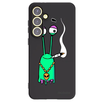 Picasee silikonový černý obal pro Samsung Galaxy S24 FE S721B - Earth - Sám doma