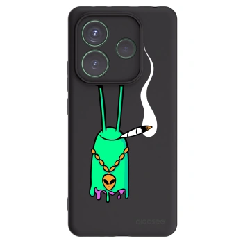 Picasee silikonový černý obal pro Xiaomi Redmi Note 14 5G - Earth - Sám doma