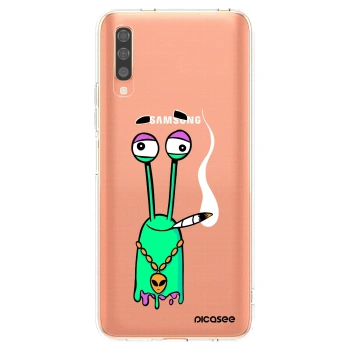 Picasee silikonový průhledný obal pro Samsung Galaxy A70 A705F - Earth - Sám doma