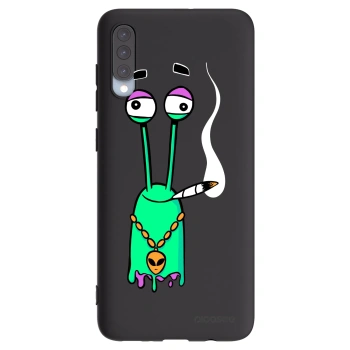 Picasee silikonový černý obal pro Samsung Galaxy A70 A705F - Earth - Sám doma