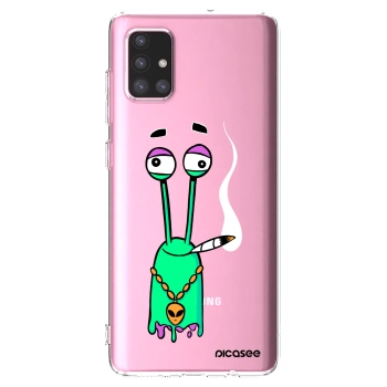 Picasee silikonový průhledný obal pro Samsung Galaxy A71 A715F - Earth - Sám doma