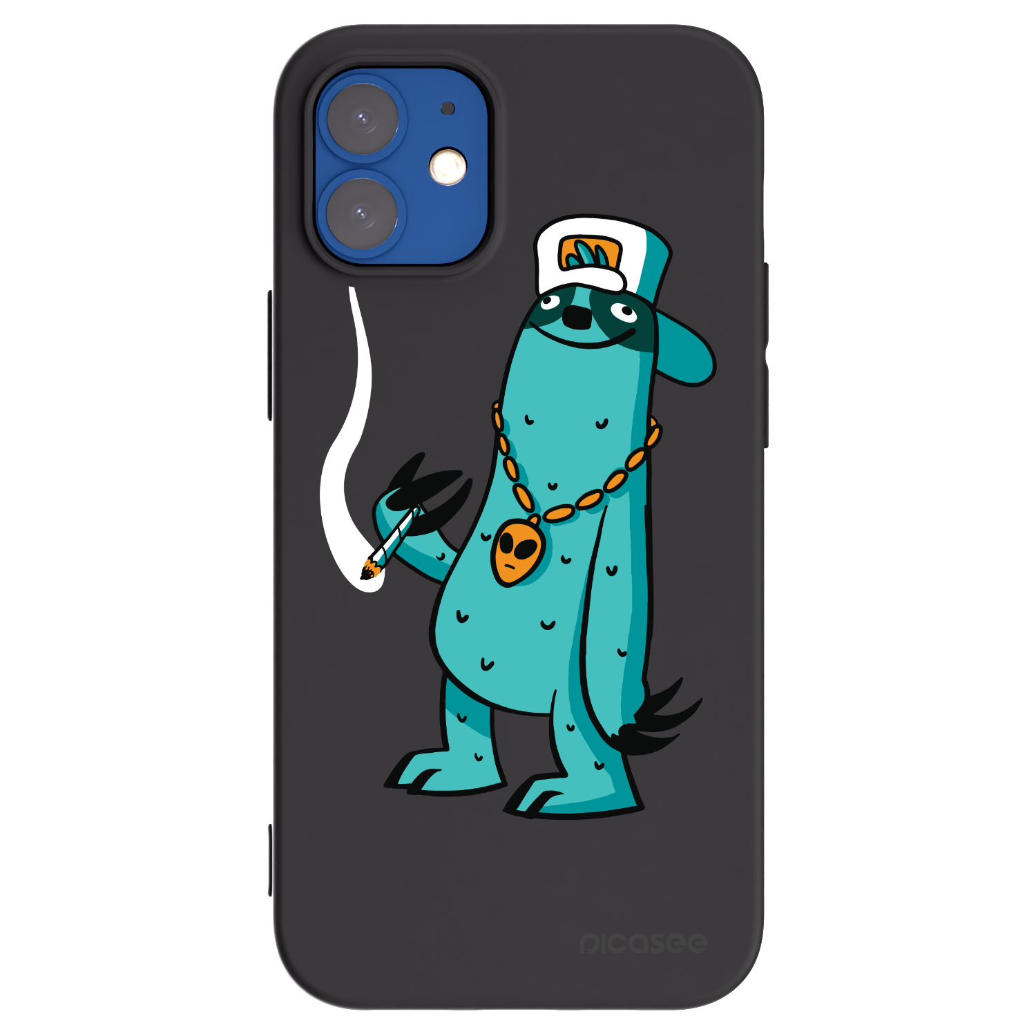 Picasee silikonový černý obal pro Apple iPhone 12 mini - Earth - Je mi fajn
