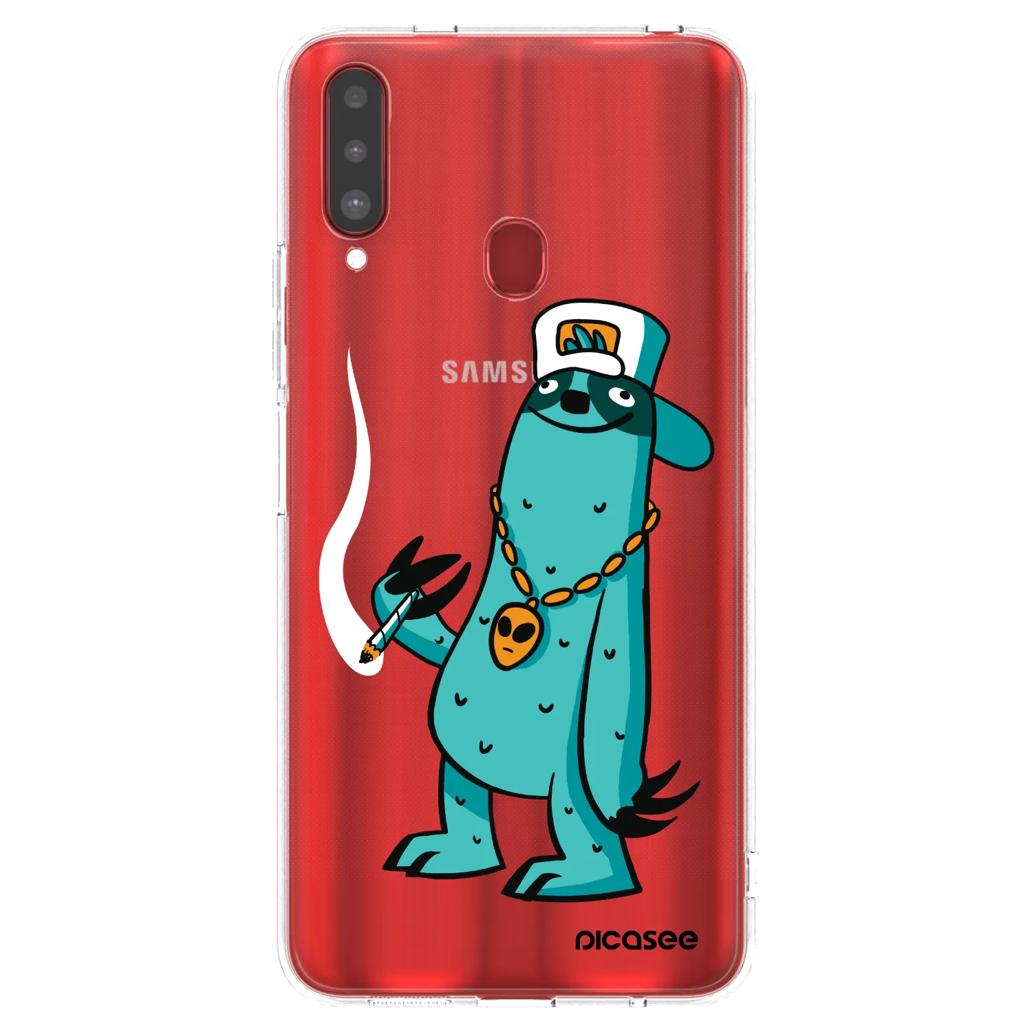 Picasee silikonový průhledný obal pro Samsung Galaxy A20s - Earth - Je mi fajn