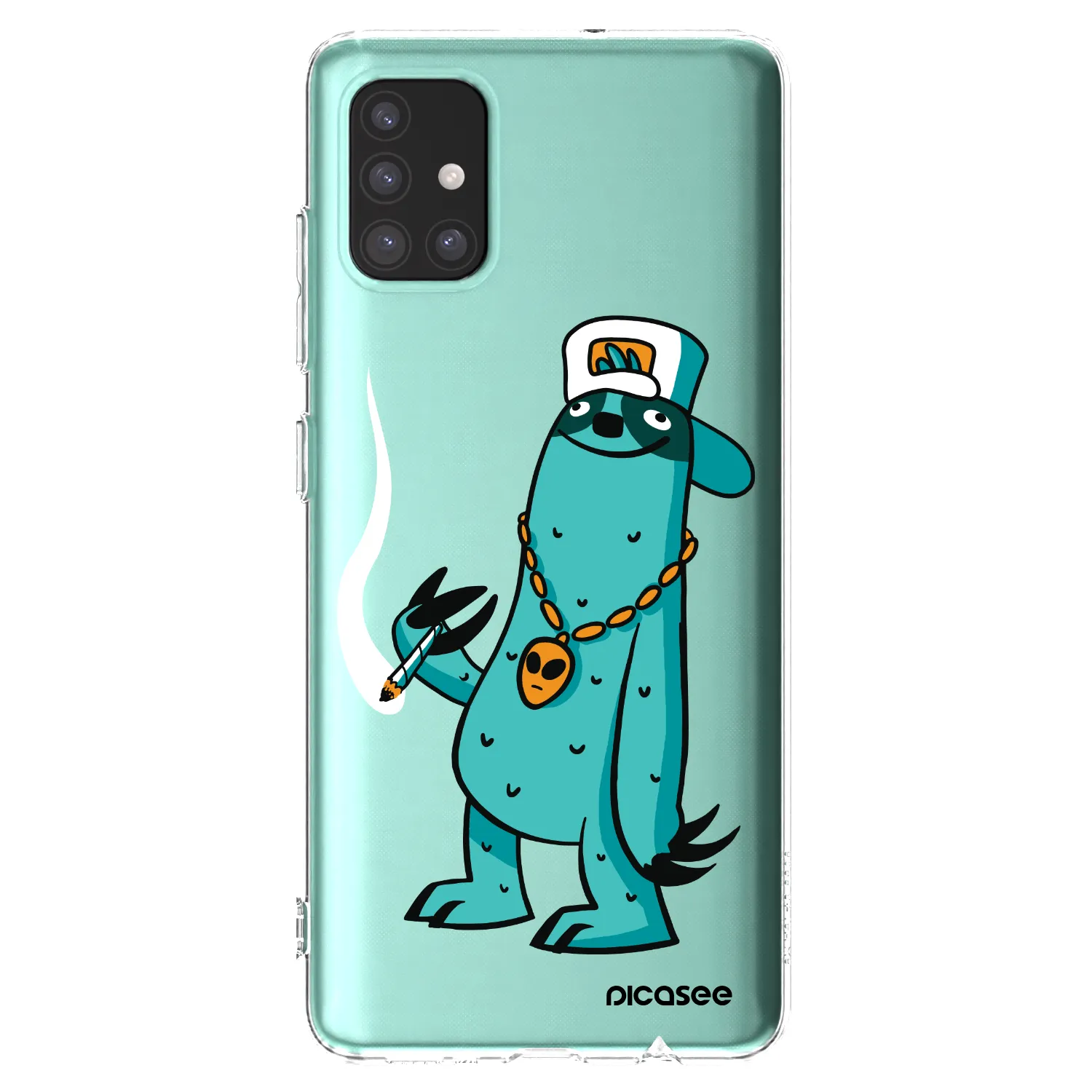 Picasee silikonový průhledný obal pro Samsung Galaxy M51 M515F - Earth - Je mi fajn