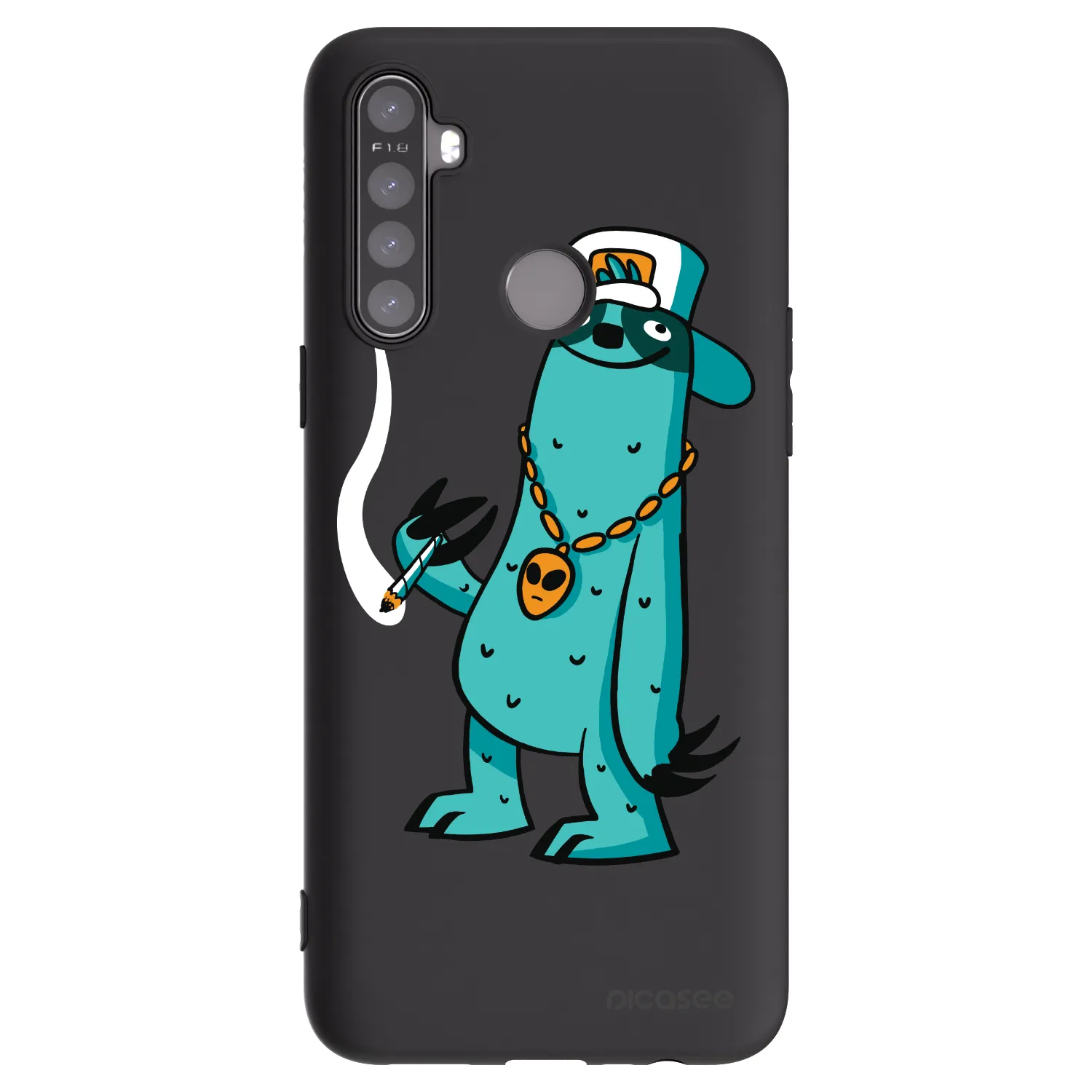 Picasee silikonový černý obal pro Realme 6i - Earth - Je mi fajn