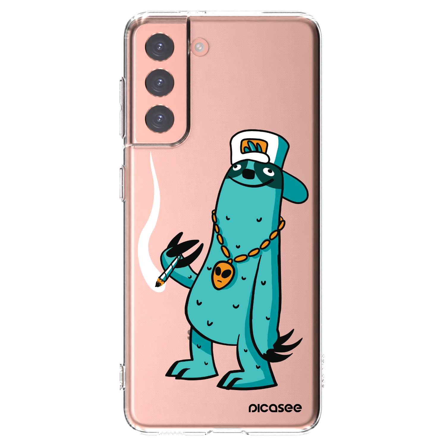 Picasee silikonový průhledný obal pro Samsung Galaxy S21 5G G991B - Earth - Je mi fajn