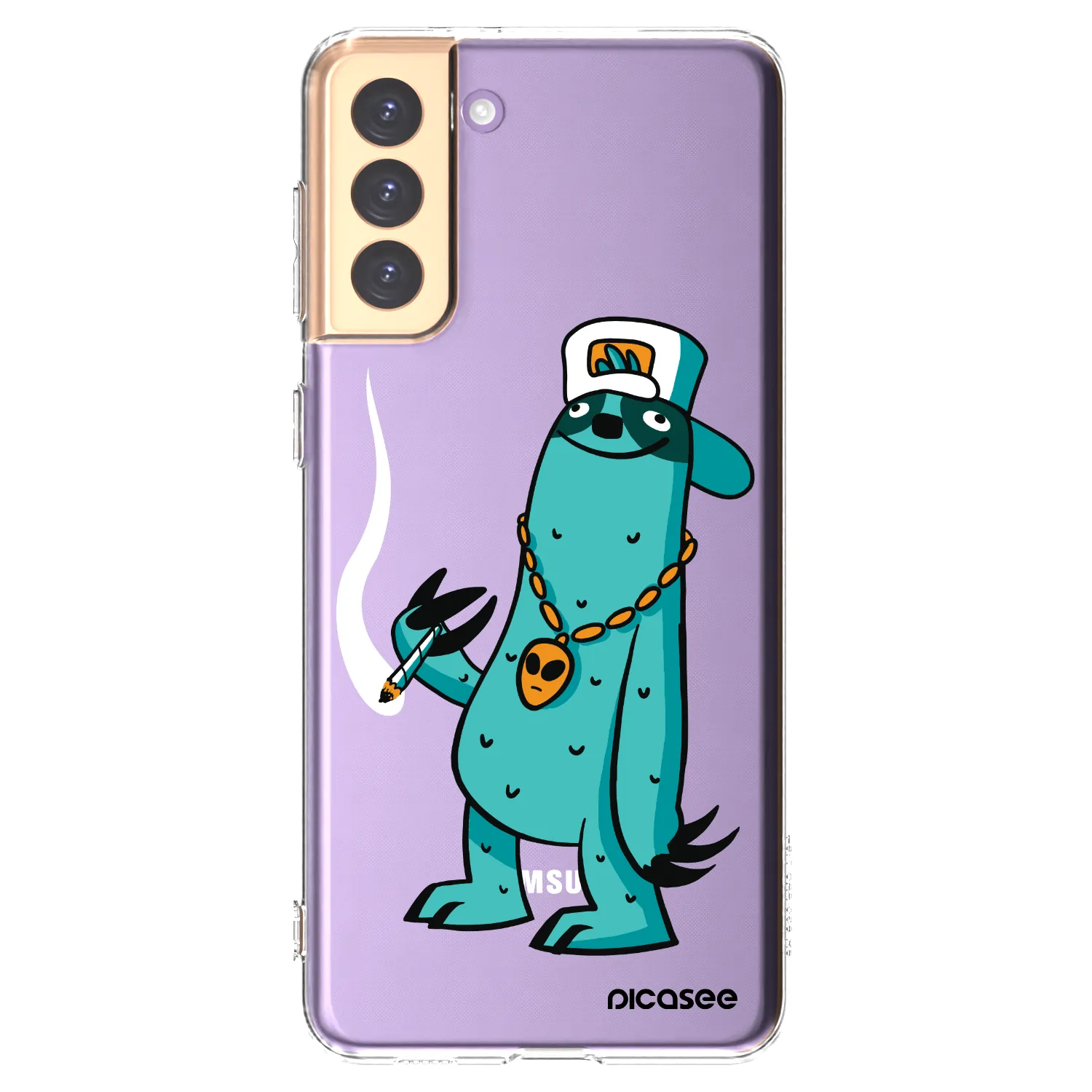 Picasee silikonový průhledný obal pro Samsung Galaxy S21+ 5G G996F - Earth - Je mi fajn