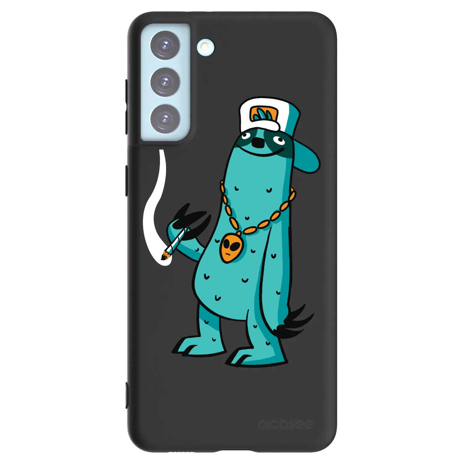 Picasee silikonový černý obal pro Samsung Galaxy S21+ 5G G996F - Earth - Je mi fajn