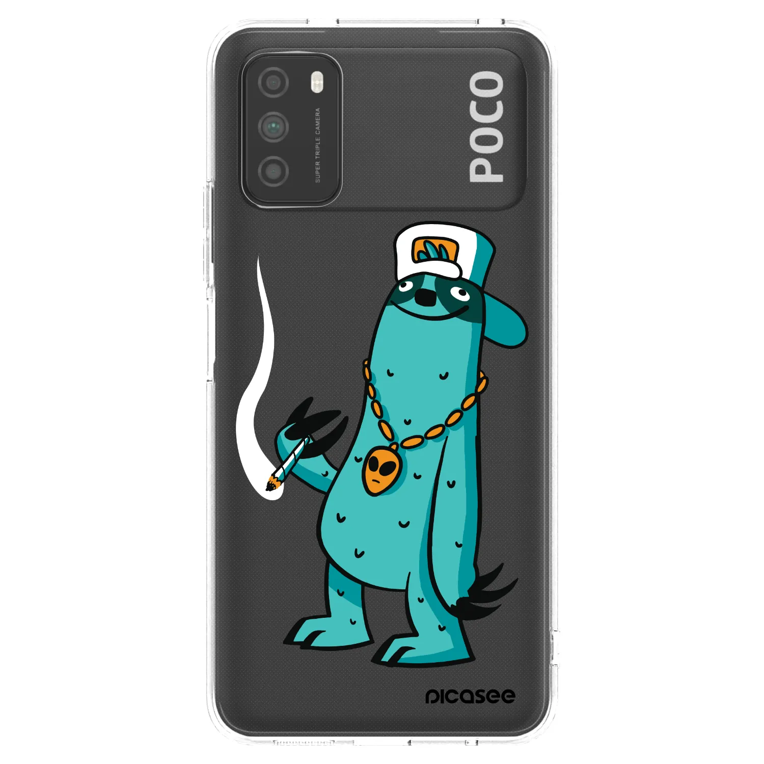 Picasee silikonový průhledný obal pro Xiaomi Poco M3 - Earth - Je mi fajn