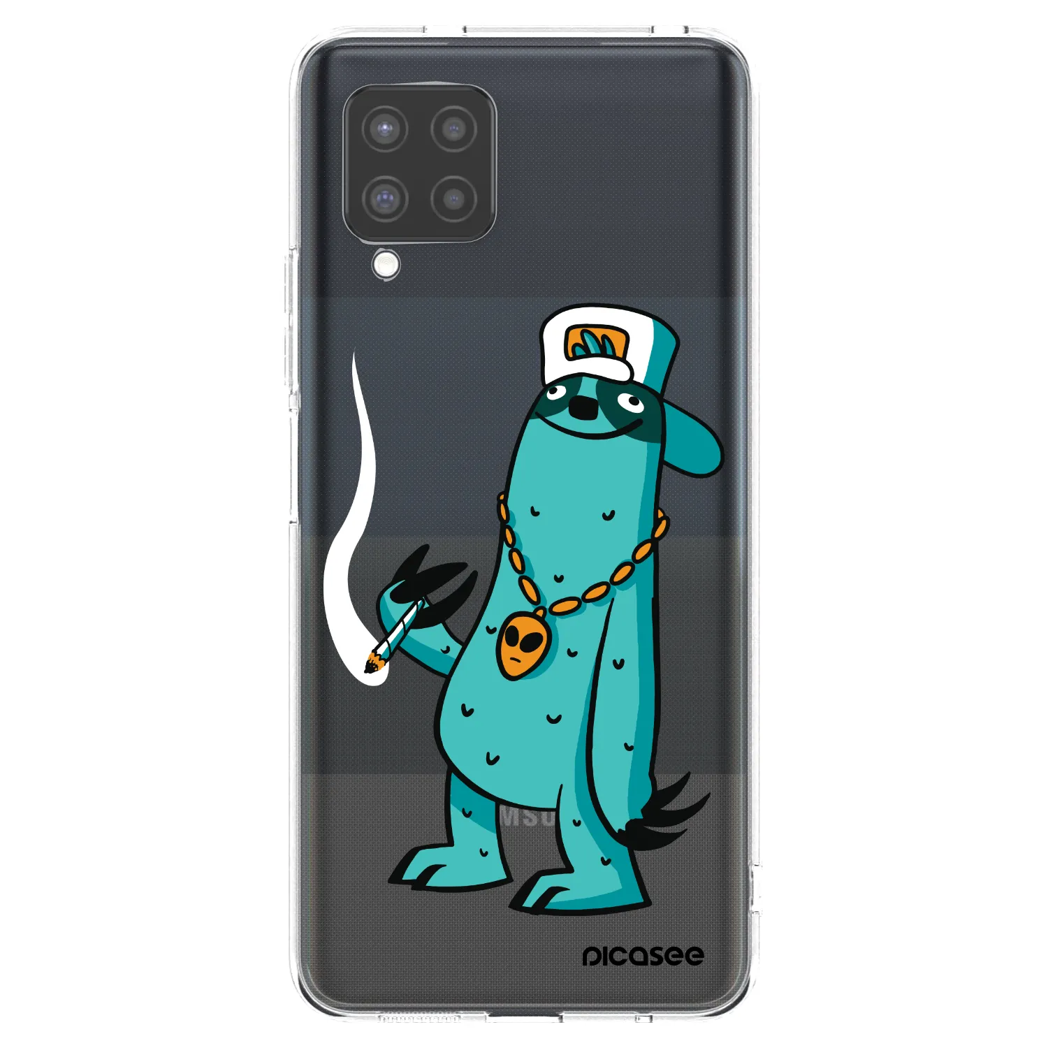 Picasee silikonový průhledný obal pro Samsung Galaxy A42 A426B - Earth - Je mi fajn