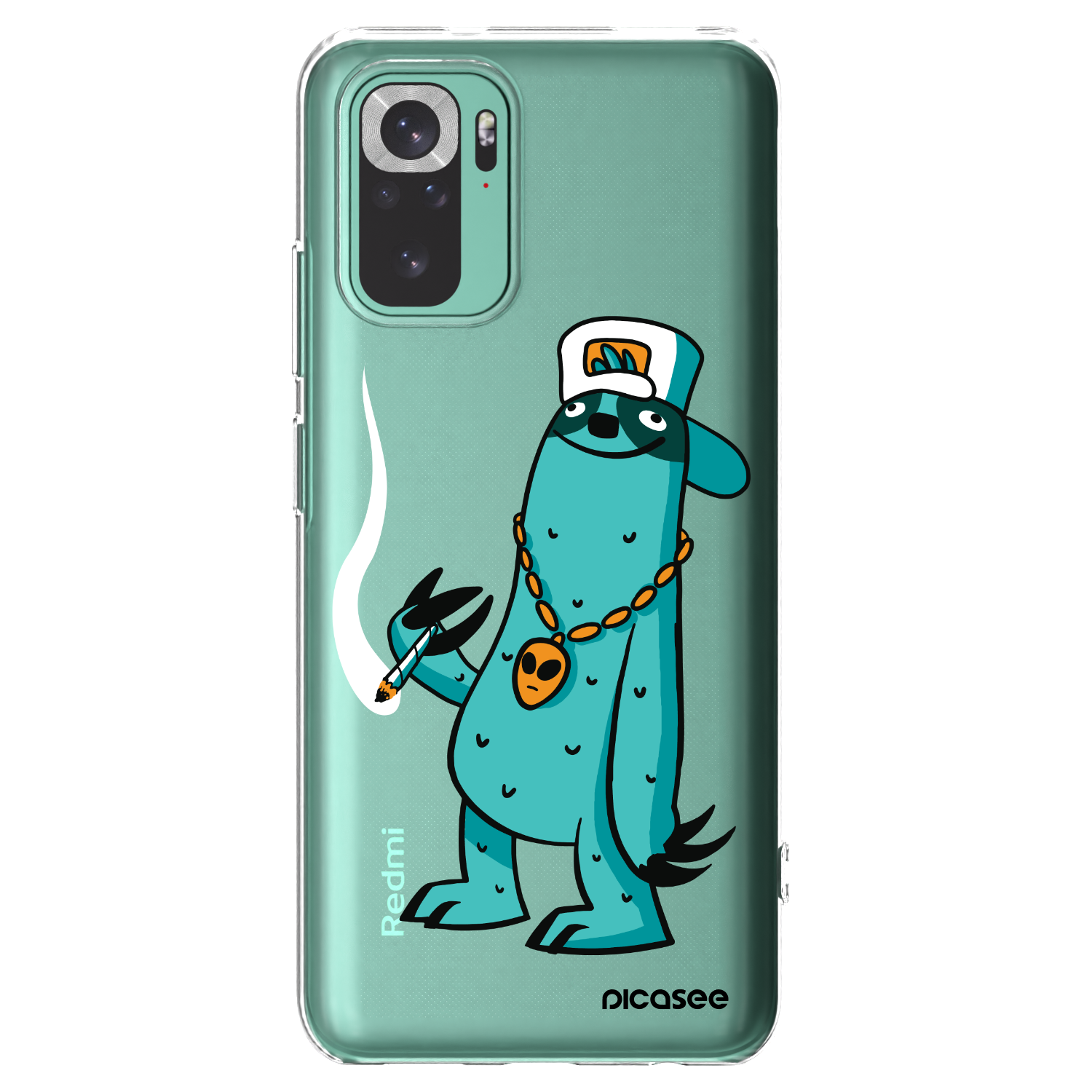 Picasee silikonový průhledný obal pro Xiaomi Redmi Note 10 Pro - Earth - Je mi fajn