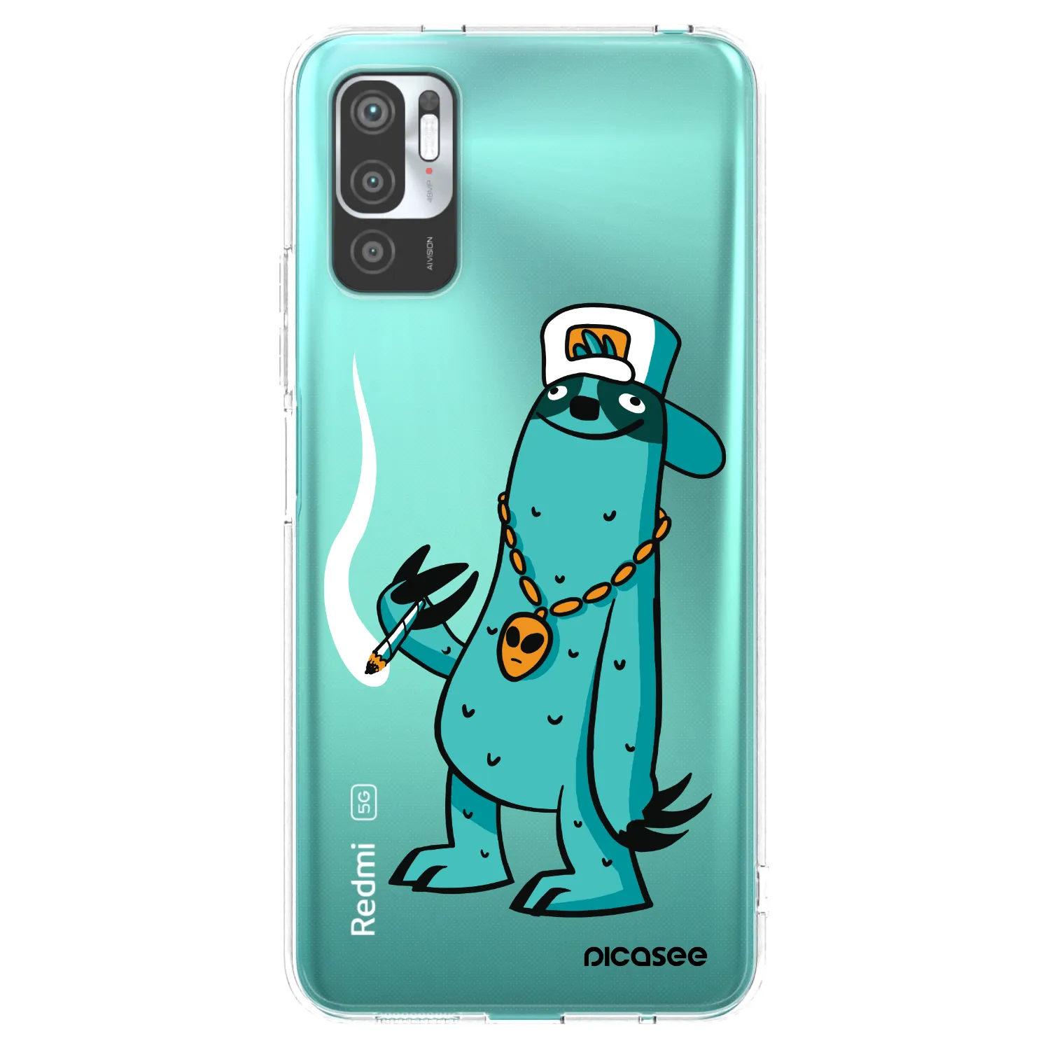 Picasee silikonový průhledný obal pro Xiaomi Redmi Note 10 5G - Earth - Je mi fajn
